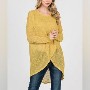 Cross-front sweater